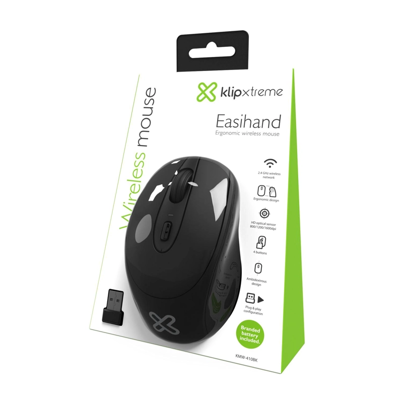 MOUSE INALAMBRICO KLIP XTREME EASYHAND KMW-410BK NEGRO - 6