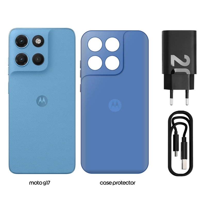 MOTOROLA MOTO G17 4+128GB ALASKAN BLUE - 2
