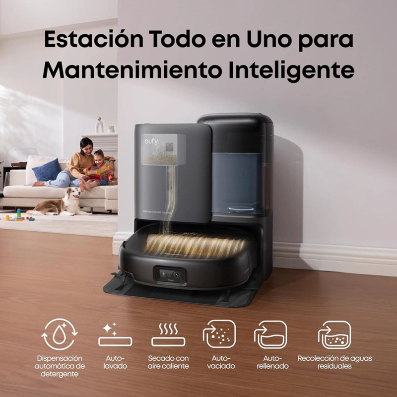 ASPIRADORA ROBOT TRAPEADOR EUFY OMNI E25 SES 20.000PA HYDROJET - 3