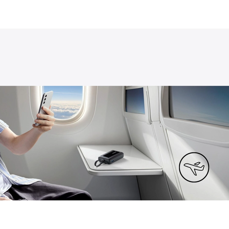 POWERBANK BATERIA EXTERNA ANKER 20.000 MAH CARGA RAPIDA 30W CABLE USB-C INTEGRADO BLANCO - 5