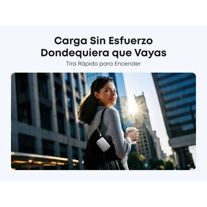 POWERBANK NANO BATERIA EXTERNA ANKER 10.000 MAH CARGA ULTRA RAPIDA 30W CABLE USB-C BLANCO - 7