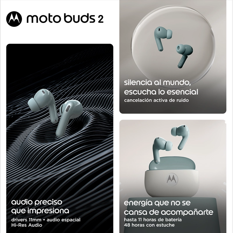 MOTO BUDS 2 GRIS - 3