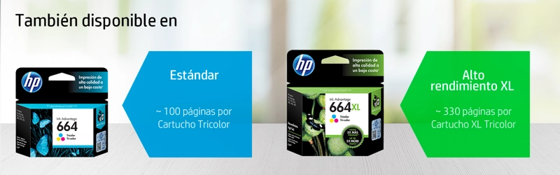 CARTUCHO DE TINTA HP 664 TRICOLOR - 5