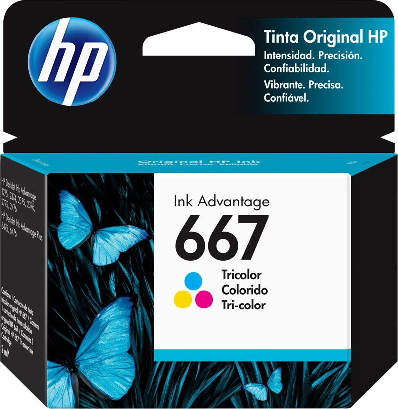 CARTUCHO DE TINTA HP 667 TRICOLOR - 1