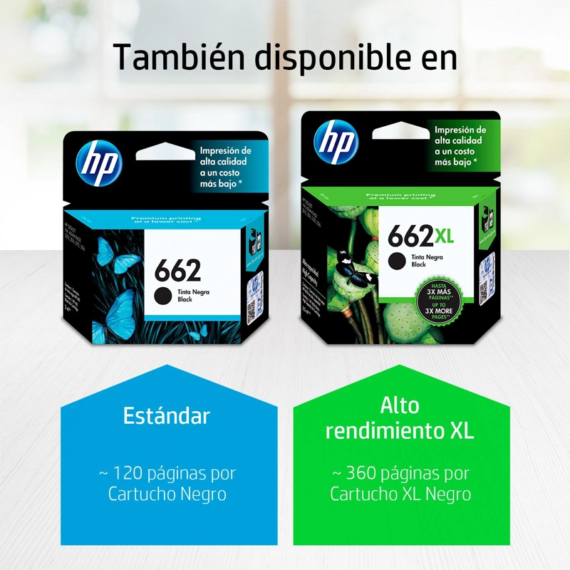 CARTUCHO DE TINTA HP 662 NEGRO - 4