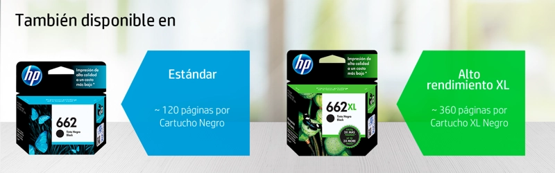 CARTUCHO DE TINTA HP 662 NEGRO - 5