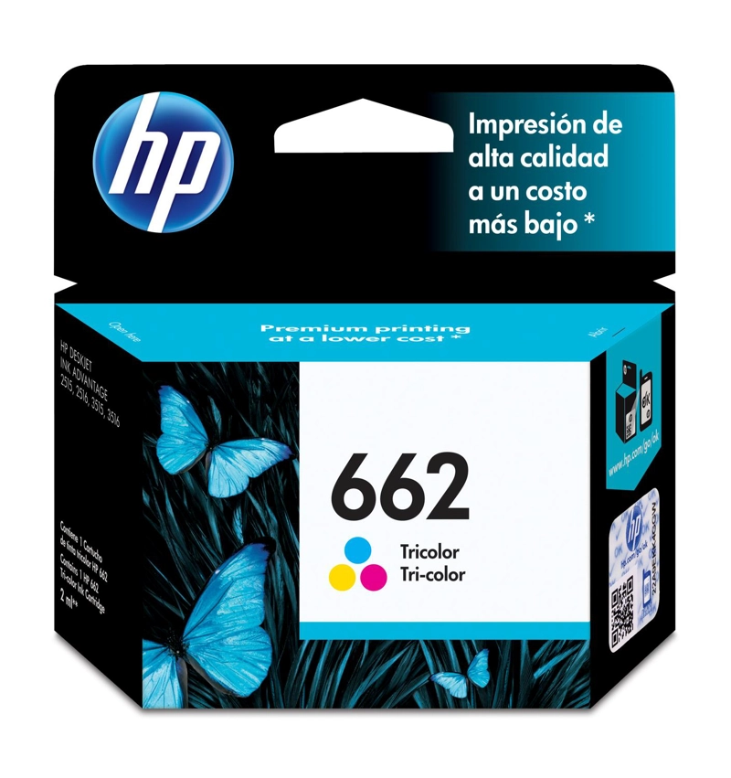CARTUCHO DE TINTA HP 662 TRICOLOR - 1