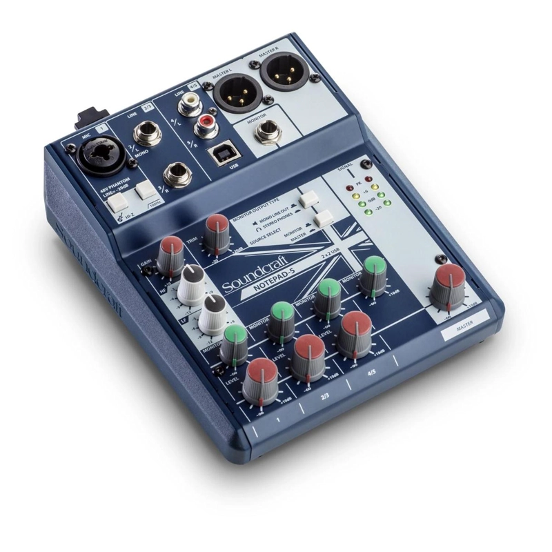 CONSOLA ANALOGA USB SOUNDCRAFT NOTEPAD-5 - 2