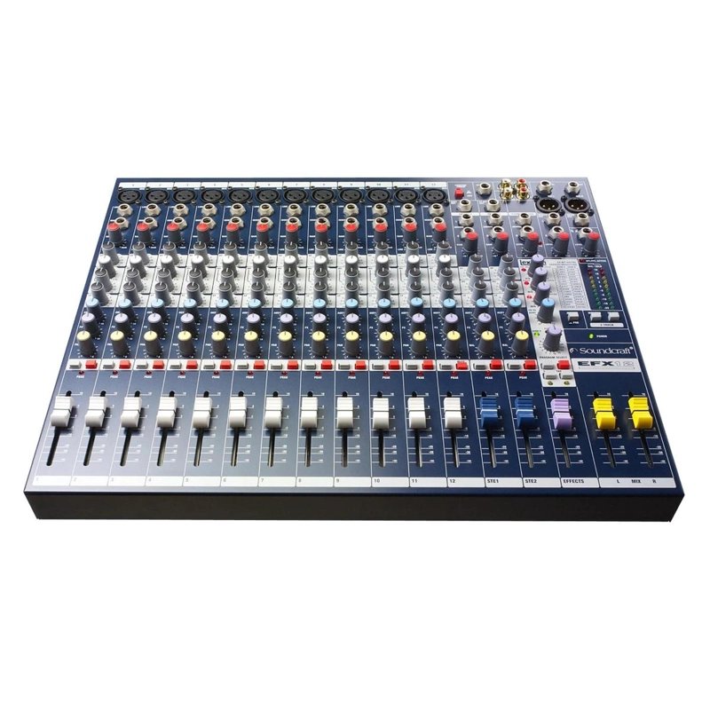 CONSOLA ANALOGA 12 CANALES CON EFECTOS SOUNDCRAFT EFX12 - 1
