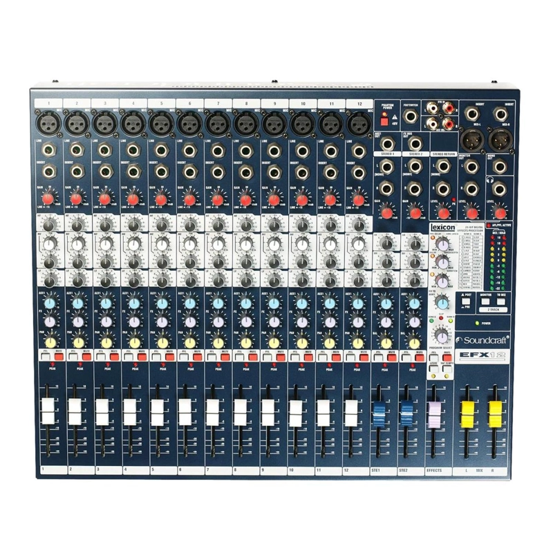 CONSOLA ANALOGA 12 CANALES CON EFECTOS SOUNDCRAFT EFX12 - 3