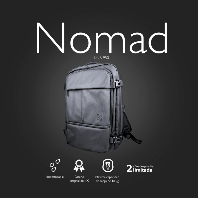 KLIPXTREME BACKPACK LAPTOP 15.6' EXPANDABLE - 15KG/30LB - 7