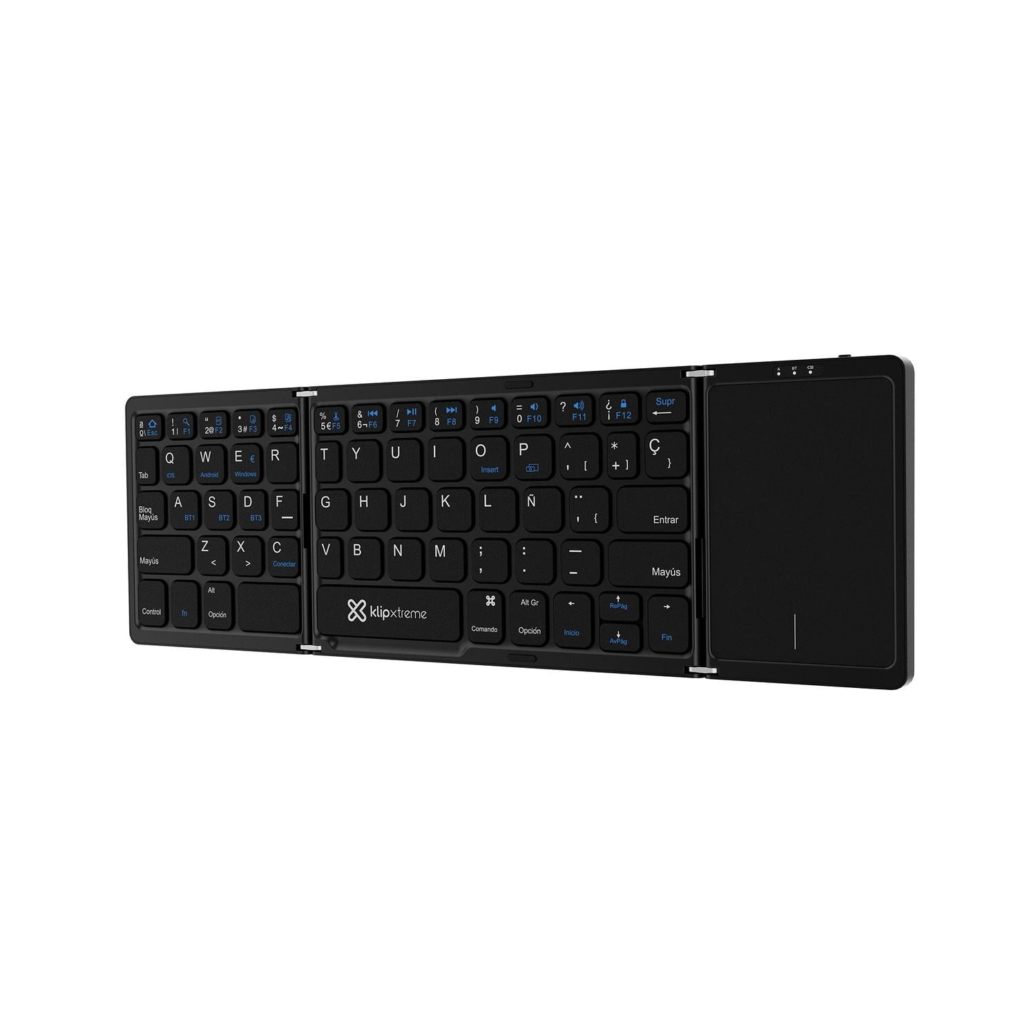 KLIPXTREME COMBO PLEGABLE KCK-650S-BK BLUETOOTH ESPAÑOL - TRACKPAD INTREGRADO - 1