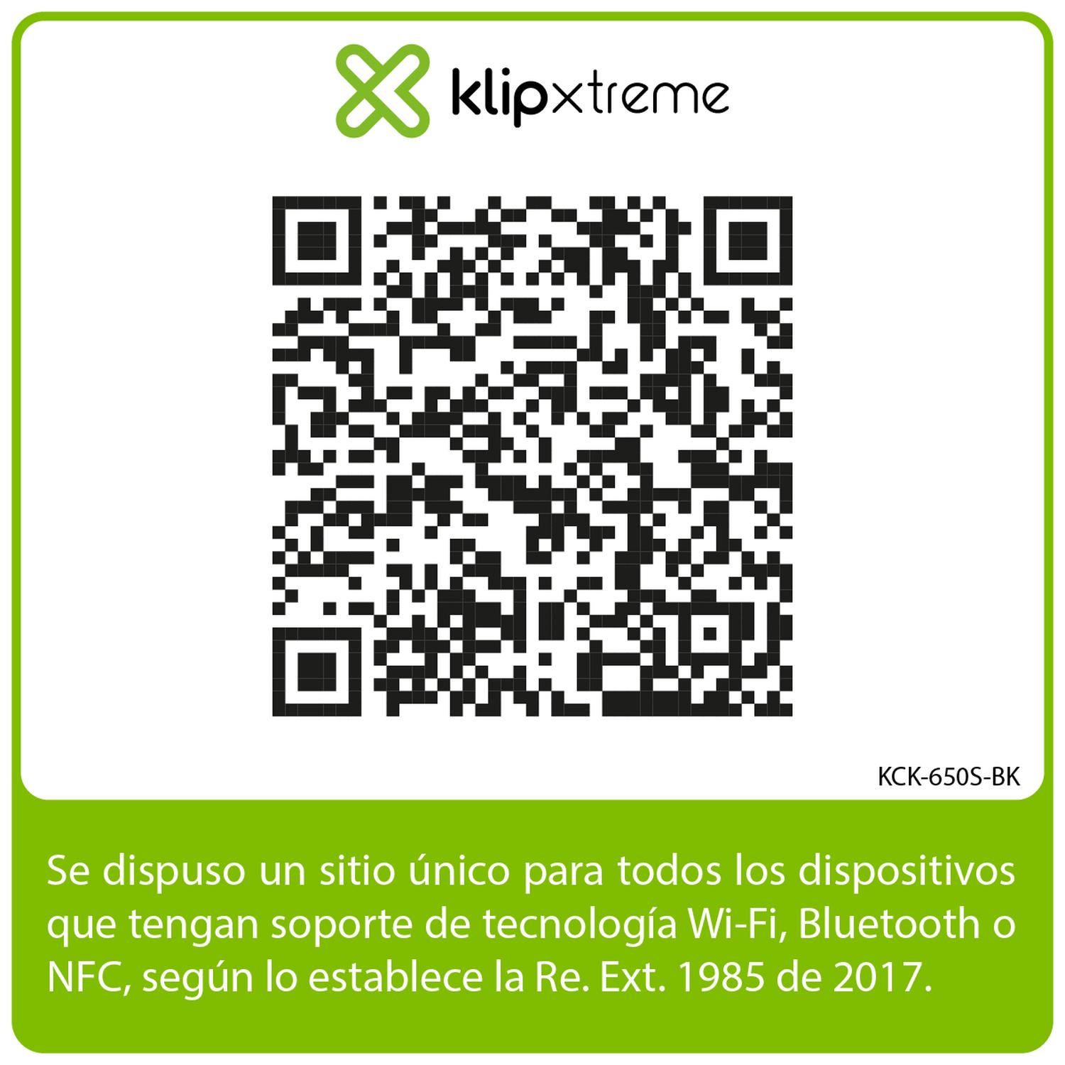 KLIPXTREME COMBO PLEGABLE KCK-650S-BK BLUETOOTH ESPAÑOL - TRACKPAD INTREGRADO - 10