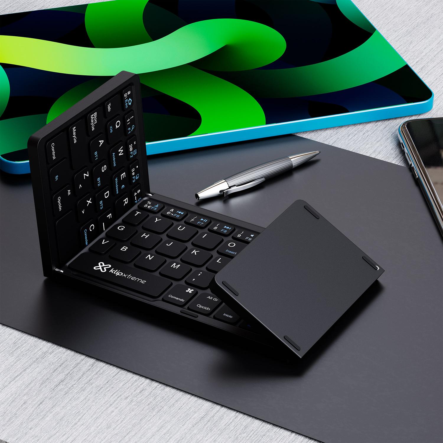 KLIPXTREME COMBO PLEGABLE KCK-650S-BK BLUETOOTH ESPAÑOL - TRACKPAD INTREGRADO - 5