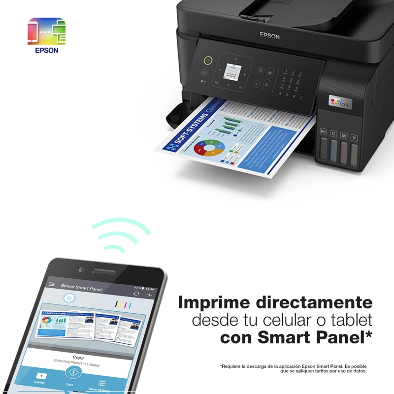 IMPRESORA EPSON MULTIFUNCIONAL 4 EN 1 ECOTANK L5590 WI-FI - 6