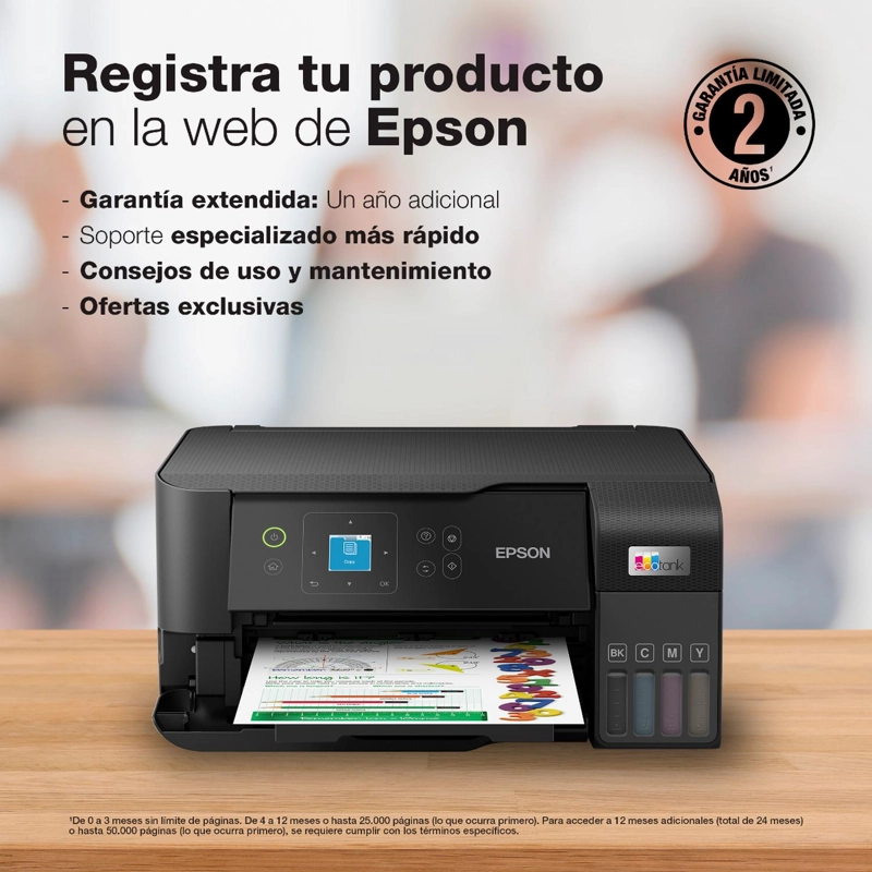 IMPRESORA EPSON MULTIFUNCIONAL 3 EN 1 ECOTANK L3560 WI-FI - 9