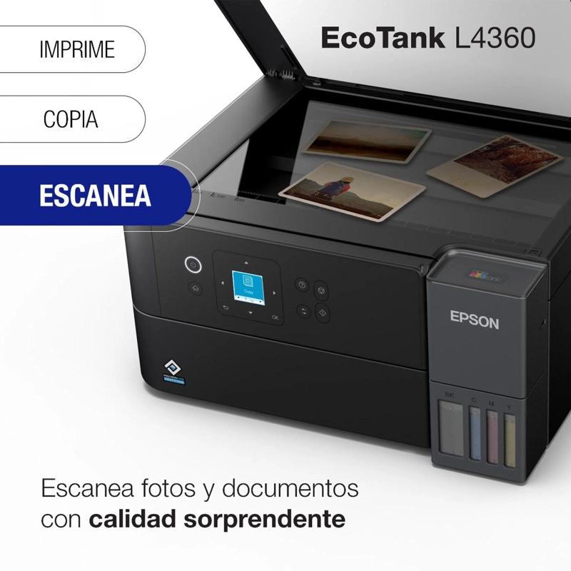 IMPRESORA EPSON MULTIFUNCION 3EN1 ECOTANK L4360 DUPLEX WIFI - 5