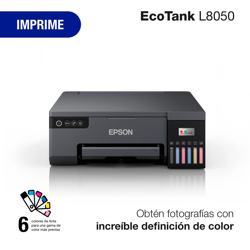 IMPRESORA EPSON ECOTANK L8050 FOTOGRAFICA WI-FI - 3