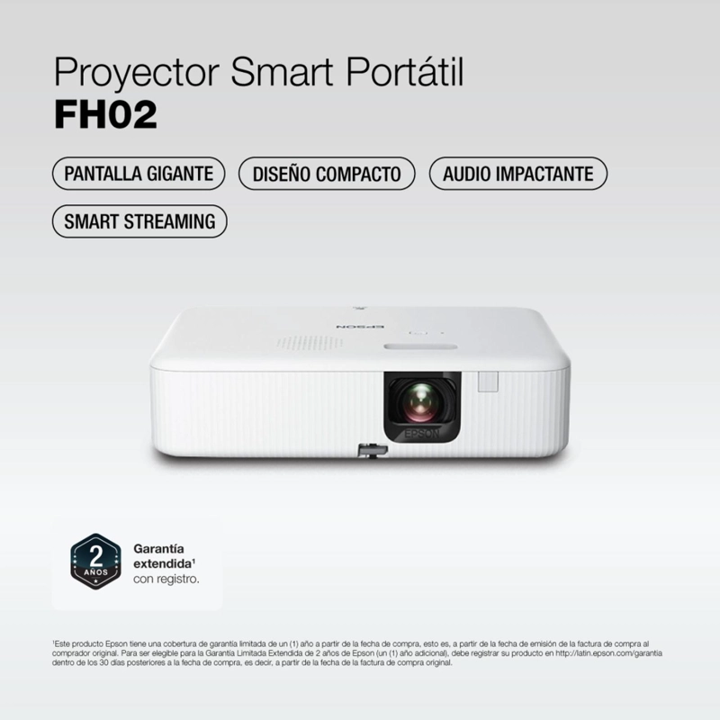 PROYECTOR EPSON FH02 PORTATIL SMART 3LCD FULL-HD - 2