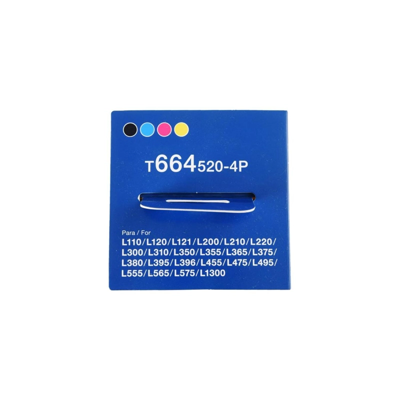 PACK 4 BOTELLAS TINTA EPSON T664 NEGRO/CYAN/MAGENTA/AMARILLA - 4