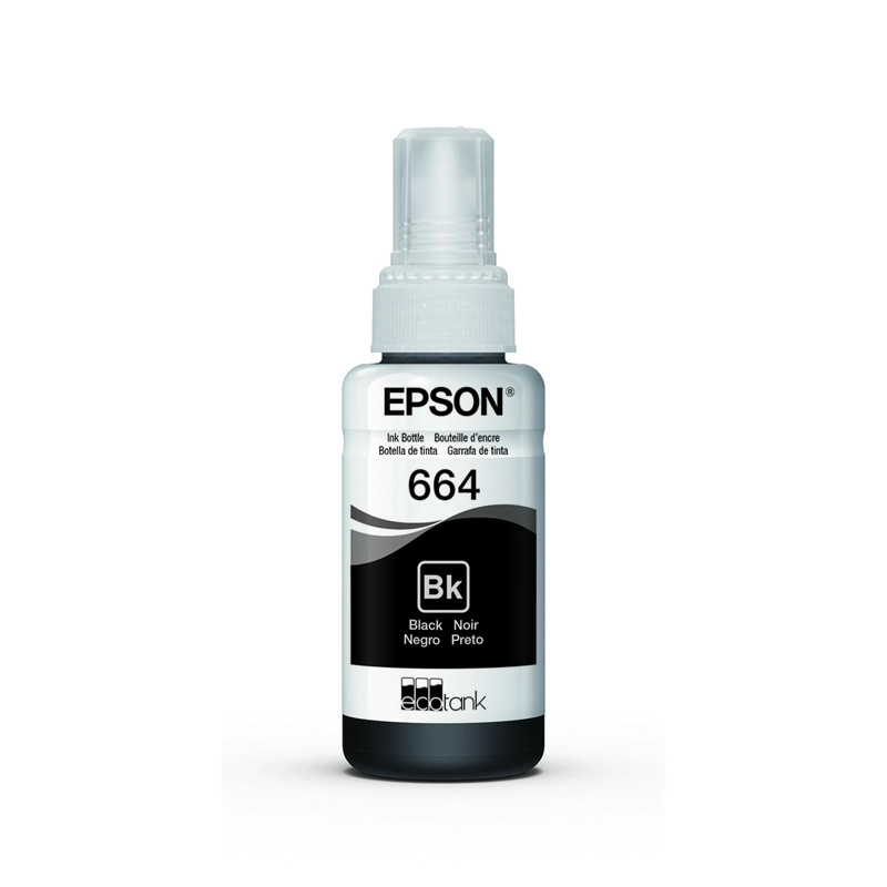 BOTELLA DE TINTA EPSON T664 NEGRA - 1