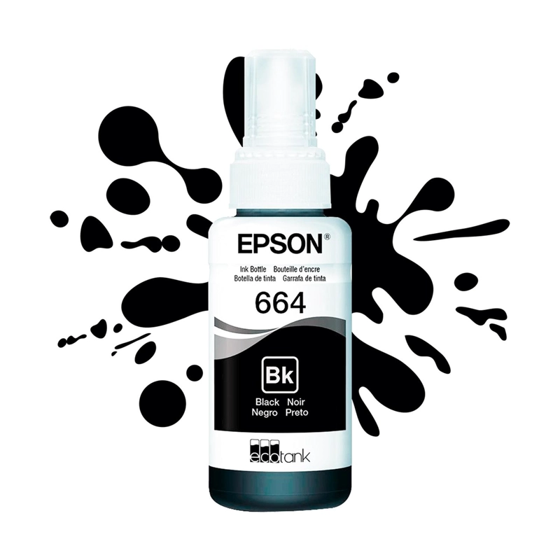 BOTELLA DE TINTA EPSON T664 NEGRA - 2