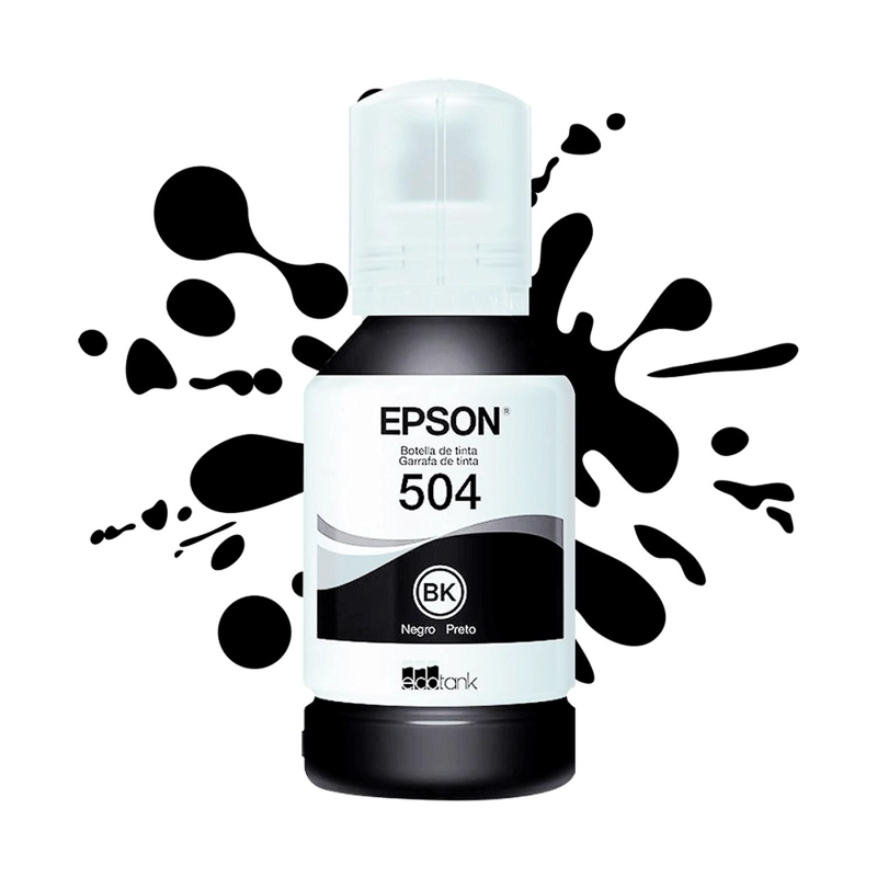 BOTELLA DE TINTA EPSON T504 NEGRA - 2