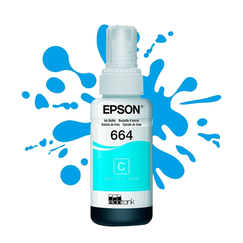 BOTELLA DE TINTA EPSON T664 CYAN - 2