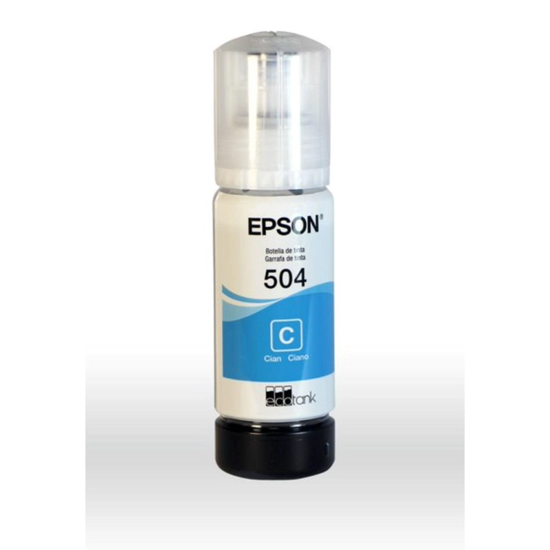 BOTELLA DE TINTA EPSON T504 CYAN - 1