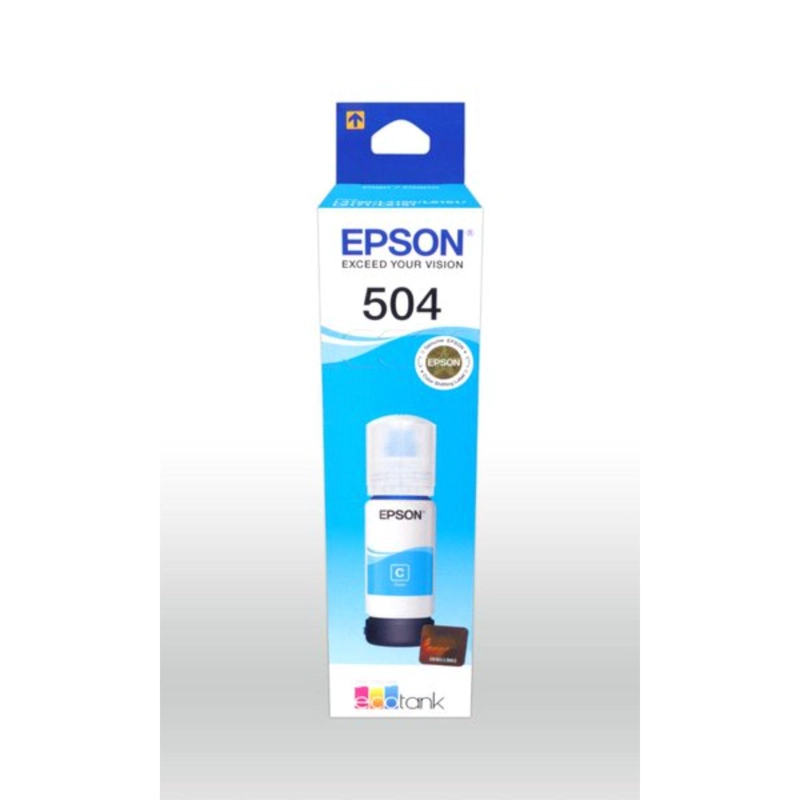 BOTELLA DE TINTA EPSON T504 CYAN - 2