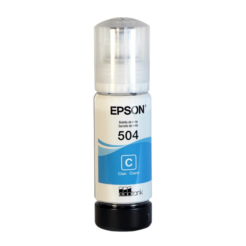 BOTELLA DE TINTA EPSON T504 CYAN - 4
