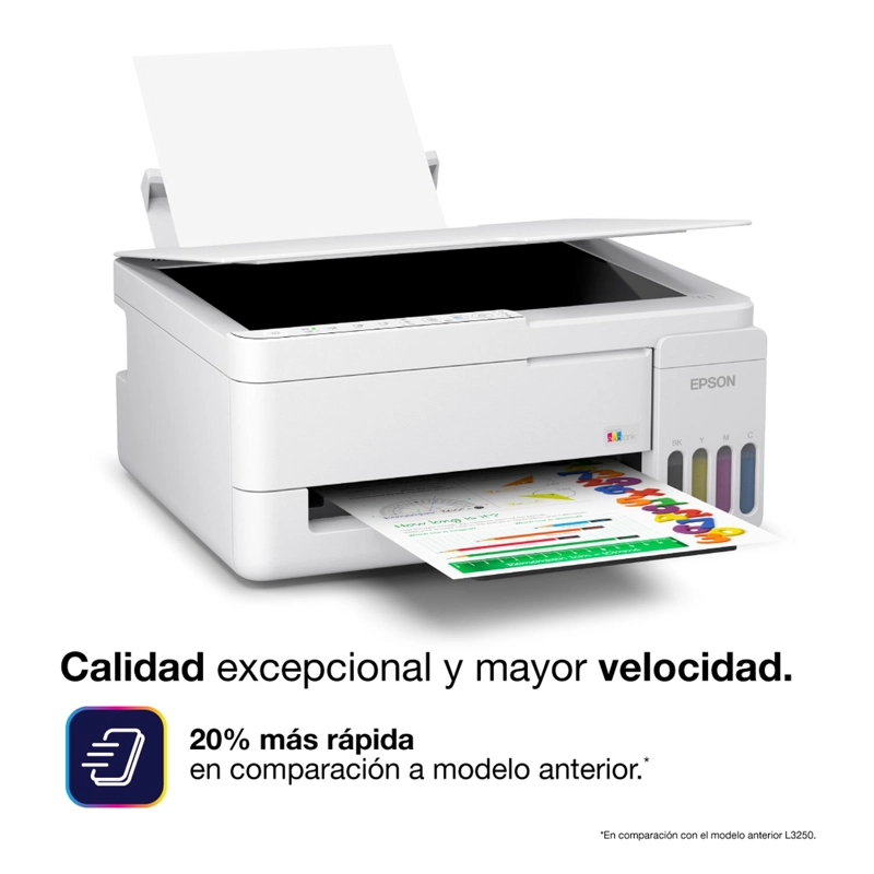IMPRESORA EPSON ECOTANK WIFI L3352 BLANCO - 3