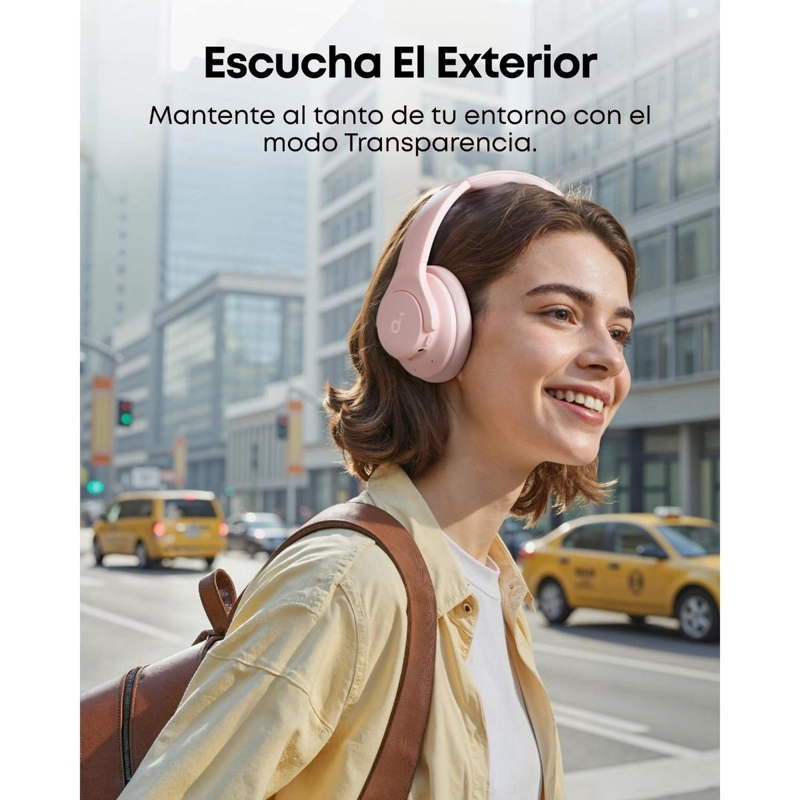 AUDIFONO BT SOUNDCORE Q20I ROSA - 8