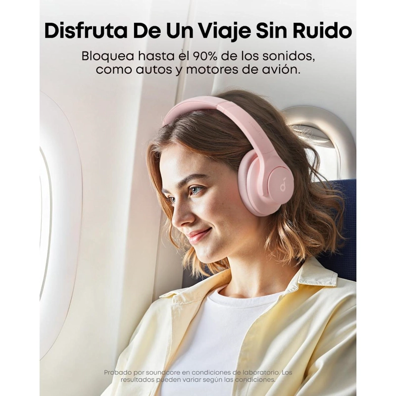 AUDIFONO BT SOUNDCORE Q20I ROSA - 9