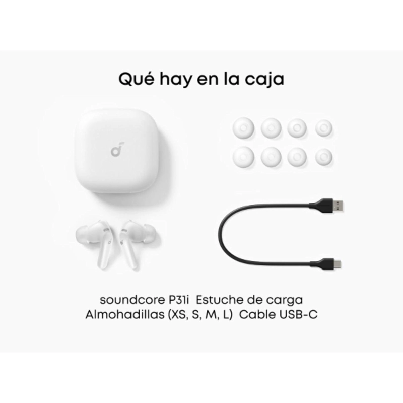 AUDIFONO TWS SOUNDCORE P31I BLANCO - 3