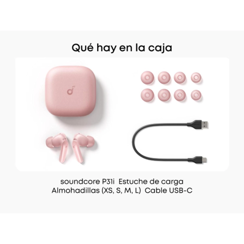 AUDIFONO TWS SOUNDCORE P31I ROSA - 8