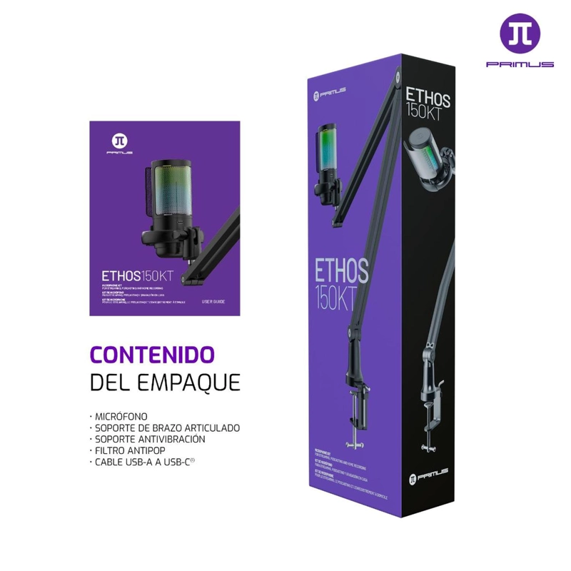 MICROFONO STREAMING PRIMUS KIT CON BRAZO PMI-150KT - 2
