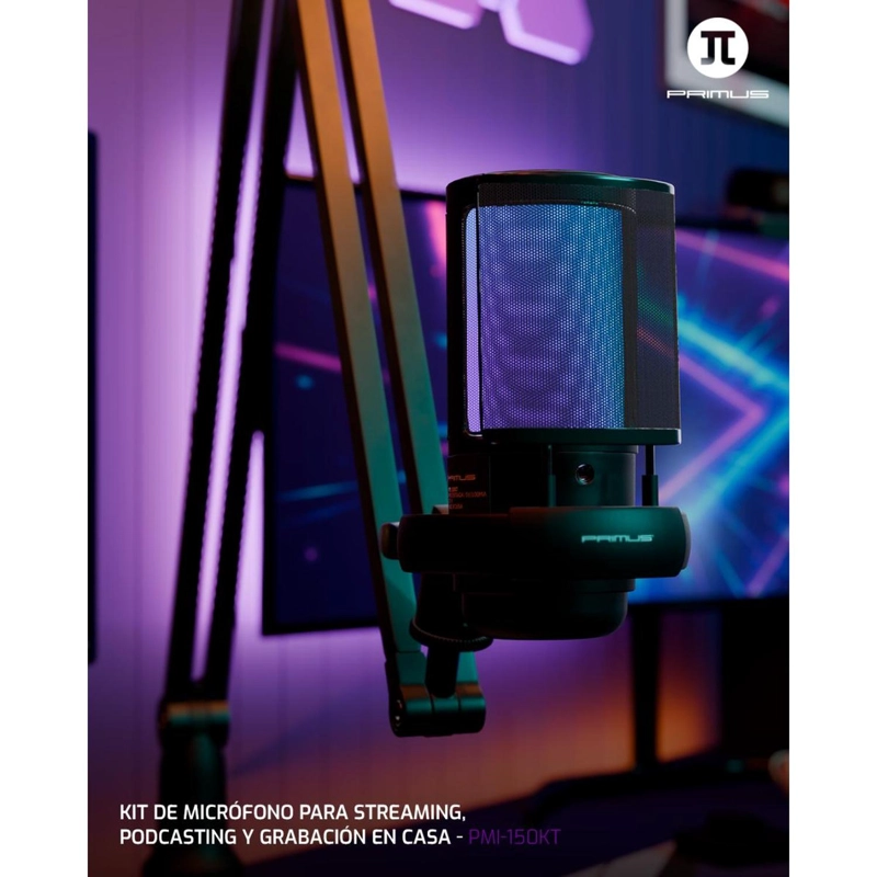 MICROFONO STREAMING PRIMUS KIT CON BRAZO PMI-150KT - 5