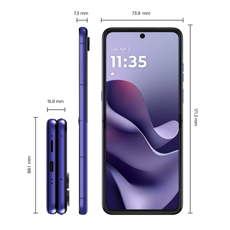 KIT MOTOROLA RAZR 70 ULTRA AZUL 16GB + 1TB + MOTO SOUND FLOW BEIGE - 9