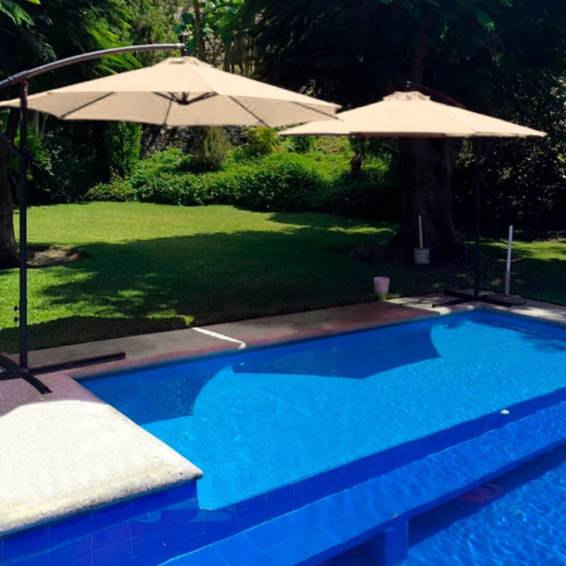 QUITASOL JARDIMEX 2.7M PLEGABLE ALTURA AJUSTABLE PLAYA BEIGE - 5