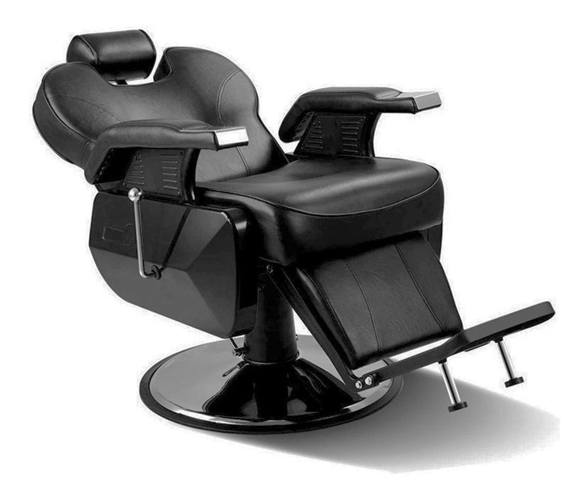 SILLON BARBERO NANOFORT MKZ-SILLONBARBE 1 CUERPO ACERO NEGRO PELUQUERIA ESTETICA RECLINABLE PRO - 2