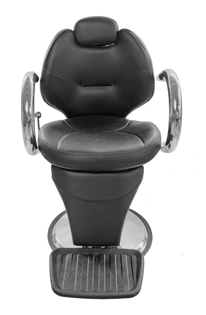 SILLON PELUQUERIA NANOFORT MKZ-BX2668B 1 CUERPO ACERO NEGRO RECLINABLE HIDRAULICO - 3