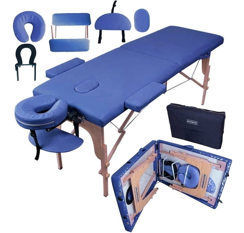 CAMILLA MASAJE NANOFORT 2 CUERPOS AZUL MADERA - 1