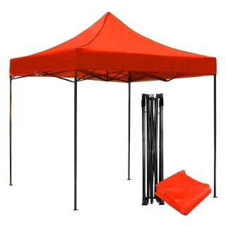 TOLDO JARDIMEX 3X2 PLEGABLE IMPERMEABLE ARAÑA MKZ-JMCARPA2X3ROJ ROJO - 1