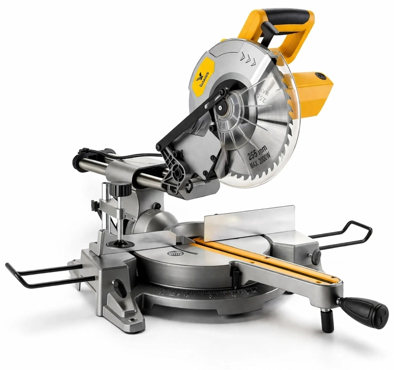 Sierra Ingletadora Telescópica 10" · 1800W con guía láser - 1