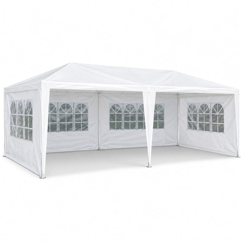 TOLDO PLEGABLE JARDIMEX 3X6 PARA EVENTOS BLANCO CON PAREDES - 6