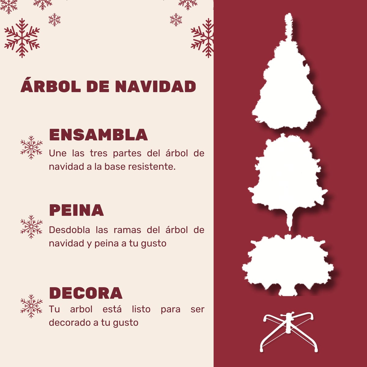 ARBOL DE NAVIDAD 1.90 M COLOR VERDE JARDIMEX - 5