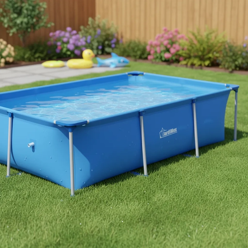 PISCINA ESTRUCTURAL JARDIMEX RENTANGULAR 258 CM CON CAPACIDAD 2690 L - 2