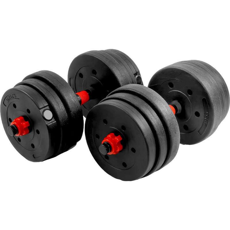 Set Mancuernas Ajustables 20K  Centurfit  12 Discos Pesas Barra Recta - 7