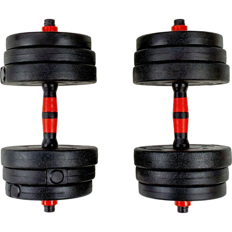Set Mancuernas Ajustables 20K  Centurfit  12 Discos Pesas Barra Recta - 9